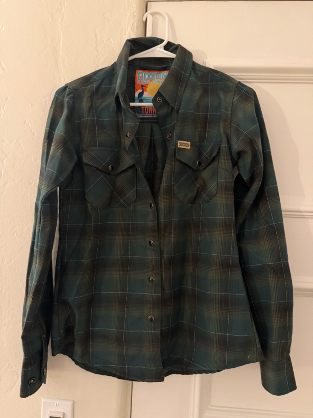 Dixxon Green Plaid Button-Up Shirt